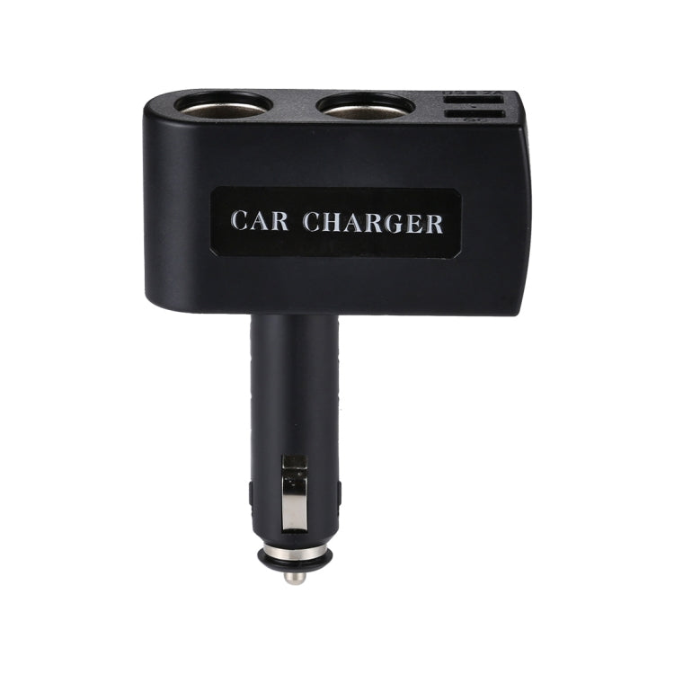 QC 3.0 Dual USB Ports 6A with 2 Socket Cigarette Lighter Splitter Car Charger - Cigar Socket by PMC Jewellery | Online Shopping South Africa | PMC Jewellery | Buy Now Pay Later Mobicred