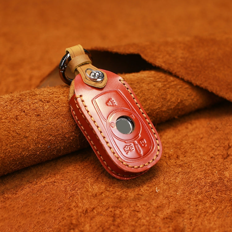 For Buick Car Cowhide Leather Key Protective Cover Key Case, Five Keys Version (Red) - Car Key Cases by PMC TechLife | Online Shopping South Africa | PMC TechLife | Buy Now Pay Later Mobicred