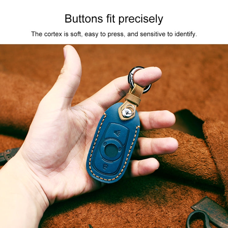 For Buick Car Cowhide Leather Key Protective Cover Key Case, Six Keys Version (Red) - Car Key Cases by PMC TechLife | Online Shopping South Africa | PMC TechLife | Buy Now Pay Later Mobicred