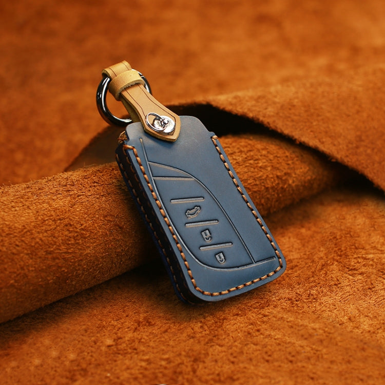 For Lexus New Style Car Cowhide Leather Key Protective Cover Key Case (Blue) - Car Key Cases by PMC Jewellery | Online Shopping South Africa | PMC Jewellery | Buy Now Pay Later Mobicred