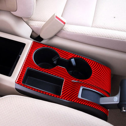 For Honda CRV 2007-2011 Carbon Fiber Car Water Cup Holder Panel Decorative Sticker, Right Drive (Red) - Car Interior Mouldings by PMC Jewellery | Online Shopping South Africa | PMC Jewellery | Buy Now Pay Later Mobicred