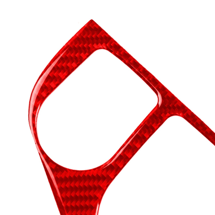 Car Carbon Fiber Gear Panel Decorative Sticker for Infiniti Q50 2014-2020, Left Drive (Red) - Steering Wheel Accessories by PMC Jewellery | Online Shopping South Africa | PMC Jewellery | Buy Now Pay Later Mobicred