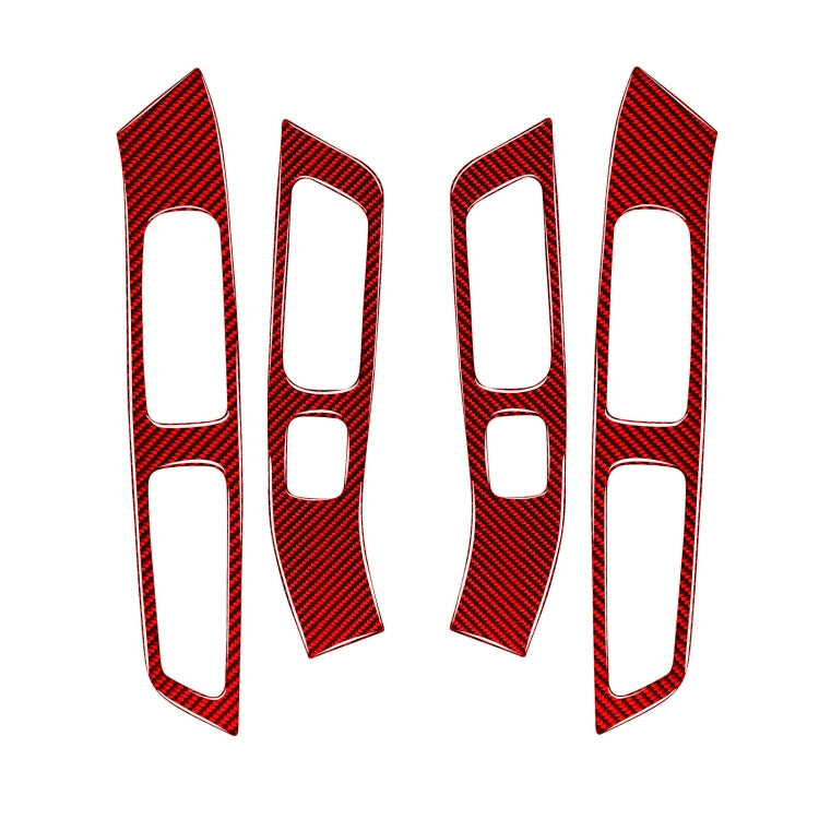 Car Window Lift Decorative Sticker for Volvo V60 2010-2017, Left and Right Drive (Red) - Car Interior Mouldings by PMC Jewellery | Online Shopping South Africa | PMC Jewellery | Buy Now Pay Later Mobicred