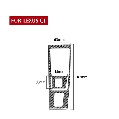 Car Carbon Fiber Gear Panel Decorative Sticker for Lexus CT 2011-2017, Right Drive - Car Interior Mouldings by PMC Jewellery | Online Shopping South Africa | PMC Jewellery | Buy Now Pay Later Mobicred