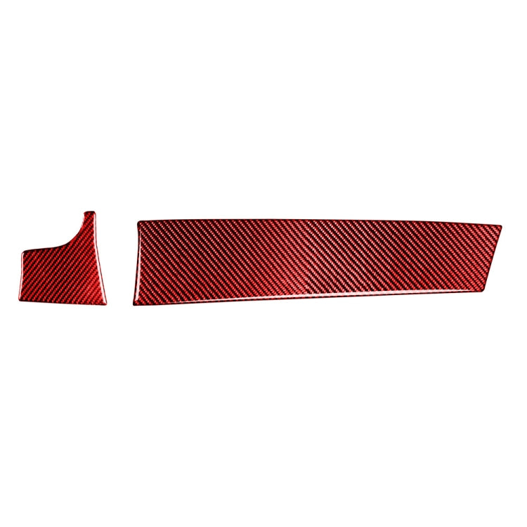 Car Carbon Fiber Central Control Instrument Decorative Sticker for Porsche Panamera, Left Drive (Red) - Car Interior Mouldings by PMC TechLife | Online Shopping South Africa | PMC TechLife | Buy Now Pay Later Mobicred