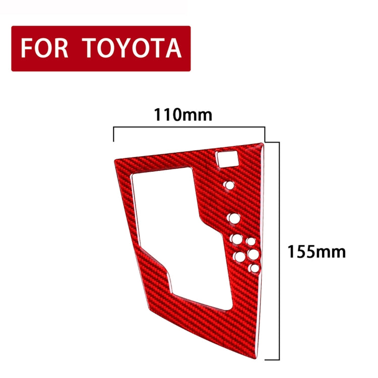 Car Carbon Fiber Gear Panel Decorative Sticker for Toyota Corolla / Levin 2014-2018, Right Drive (Red) - Car Interior Mouldings by PMC Jewellery | Online Shopping South Africa | PMC Jewellery | Buy Now Pay Later Mobicred