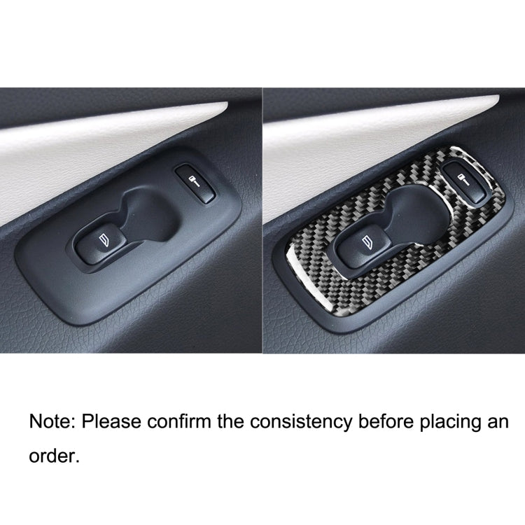 Car Carbon Fiber Window Lift B Decorative Sticker for Volvo XC90 2008-2014, Right Drive - Car Interior Mouldings by PMC Jewellery | Online Shopping South Africa | PMC Jewellery | Buy Now Pay Later Mobicred