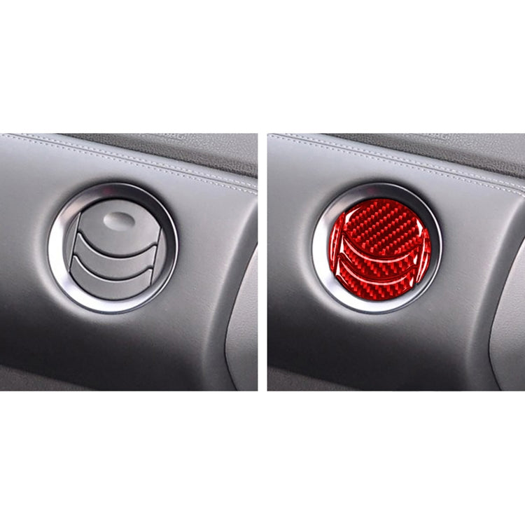 20 PCS / Set Carbon Fiber Car Central Air Outlet Decorative Sticker for Nissan GTR R35 2008-2016, Left and Right Driving Universal (Red) - Car Interior Mouldings by PMC Jewellery | Online Shopping South Africa | PMC Jewellery | Buy Now Pay Later Mobicred