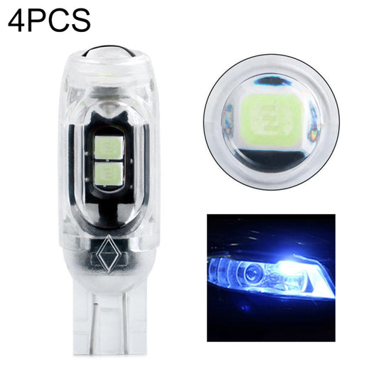 4pcs T10 DC12V /  0.84W / 0.07A / 150LM Car Clearance Light 5LEDs SMD-3030 Lamp Beads with lens (Ice Blue Light) - Clearance Lights by PMC Jewellery | Online Shopping South Africa | PMC Jewellery | Buy Now Pay Later Mobicred