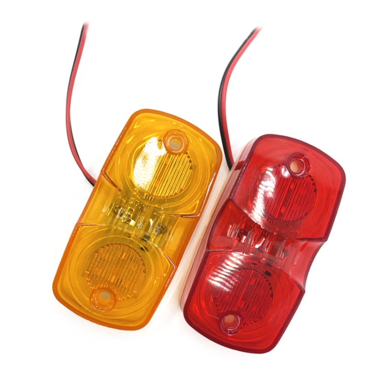 2pcs MK-106 Truck 12LEDs Side Marker Light (Yellow Light) - Running Lights by PMC TechLife | Online Shopping South Africa | PMC TechLife | Buy Now Pay Later Mobicred