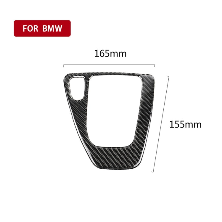 Carbon Fiber Car Left Driving Gear Panel Decorative Sticker for BMW E90 / E92 2005-2012, Suitable for Left Driving - Car Interior Mouldings by PMC Jewellery | Online Shopping South Africa | PMC Jewellery | Buy Now Pay Later Mobicred