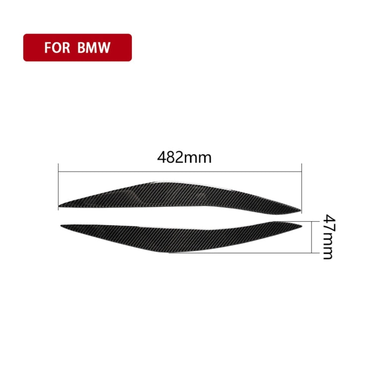 Carbon Fiber Car Lamp Eyebrow Decorative Sticker for BMW 5 Series F10 2010-2013 - Lamp Decoration by PMC Jewellery | Online Shopping South Africa | PMC Jewellery