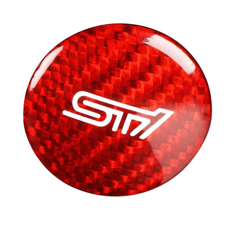 Car Carbon Fiber Engine Start Button Decorative Cover Trim for Subaru BRZ 2013-2019 / 86 2013-2019 (Red) - Decoration Rings by PMC Jewellery | Online Shopping South Africa | PMC Jewellery | Buy Now Pay Later Mobicred