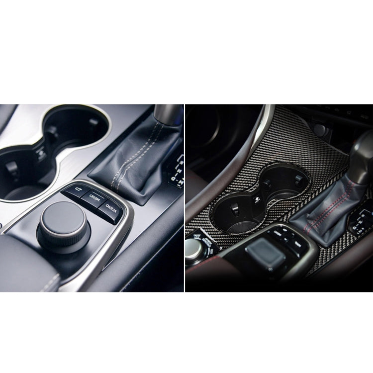 Car Carbon Fiber Water Cup Holder Panel Decorative Sticker for Lexus RX300 / 270 / 200T / 450h 2016-2019, Right Drive - Car Interior Mouldings by PMC Jewellery | Online Shopping South Africa | PMC Jewellery | Buy Now Pay Later Mobicred