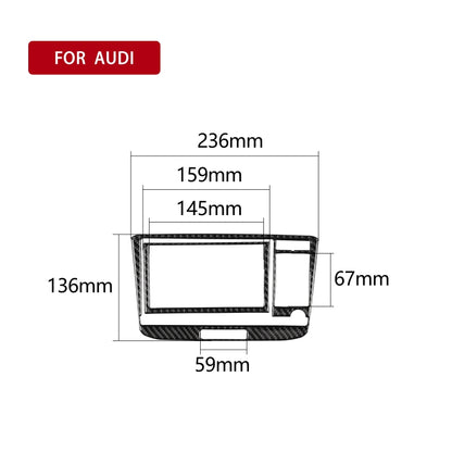 Car Carbon Fiber Air Conditioning CD Panel Decorative Sticker for Audi TT 8n 8J MK123 TTRS 2008-2014, Left and Right Drive Universal, A Style - Car Interior Mouldings by PMC Jewellery | Online Shopping South Africa | PMC Jewellery | Buy Now Pay Later Mobicred