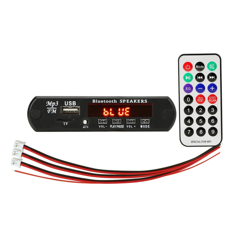 Car 12V Audio MP3 Player Decoder Board FM Radio TF Card USB AUX, with Bluetooth / Remote Control - Car MP3 & MP4 & MP5 by PMC Jewellery | Online Shopping South Africa | PMC Jewellery | Buy Now Pay Later Mobicred