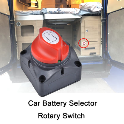 Car Auto RV Marine Boat Battery Isolator Disconnect Rotary Switch Cut with Terminals - Car Switches by PMC Jewellery | Online Shopping South Africa | PMC Jewellery | Buy Now Pay Later Mobicred