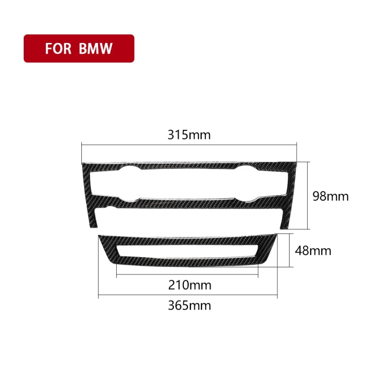 2 in 1 Car Carbon Fiber Solid Color Air Conditioner Set Decorative Sticker for BMW E70 X5 2008-2013 / E71 X6 2009-2014, Left and Right Drive Universal - Car Interior Mouldings by PMC Jewellery | Online Shopping South Africa | PMC Jewellery | Buy Now Pay Later Mobicred