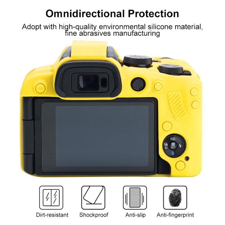 For Canon EOS R10 Soft Silicone Protective Case (Yellow) - Protective Case by PMC TechLife | Online Shopping South Africa | PMC TechLife