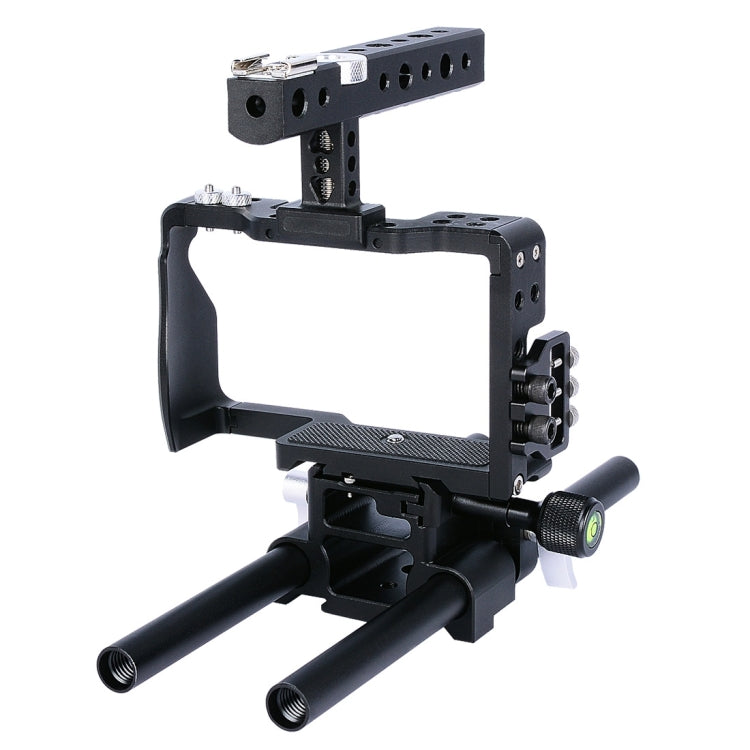 YELANGU YLG0905A Camera Video Cage Handle Stabilizer for Sony A6000/A6300/A6400/A6500(Black) - free shipping - PMC TechLife - Order now!