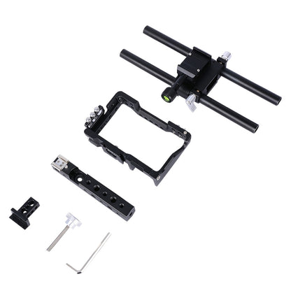 YELANGU YLG0905A Camera Video Cage Handle Stabilizer for Sony A6000/A6300/A6400/A6500(Black) - Camera Cage by YELANGU | Online Shopping South Africa | PMC Jewellery | Buy Now Pay Later Mobicred