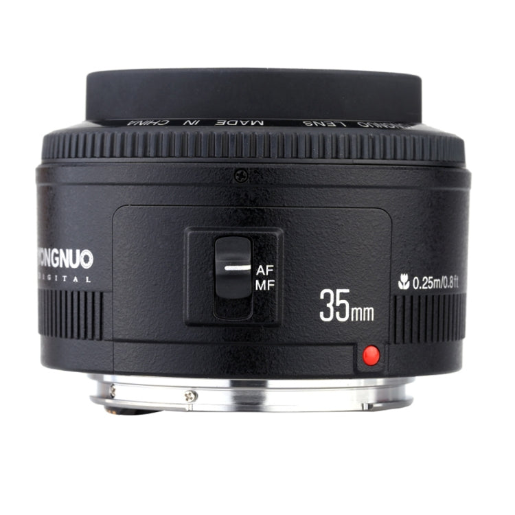YONGNUO YN35MM F2C 1:2 AF/MF Wide-Angle Fixed/Prime Auto Focus Lens for Canon EOS EF Lens (Black) - free shipping - PMC TechLife - Order now!