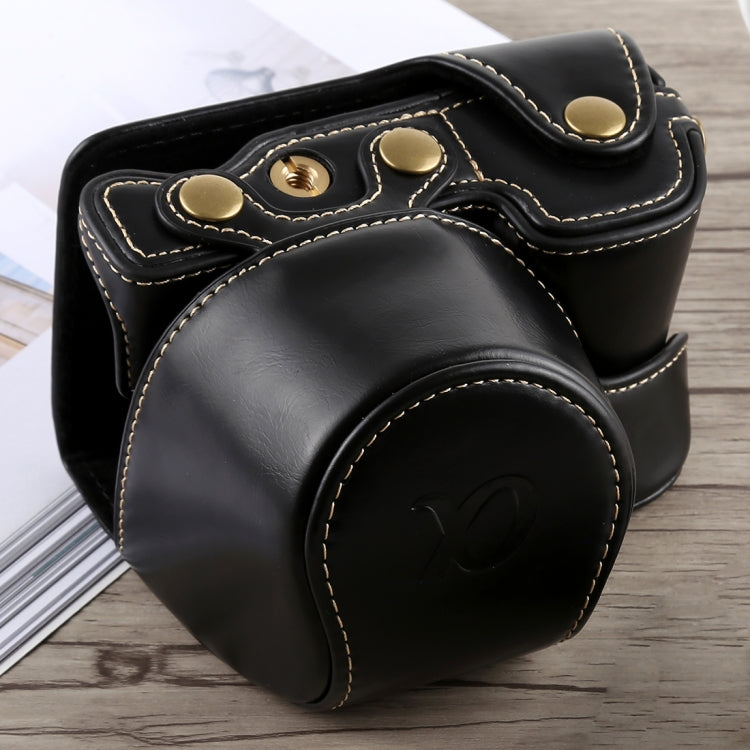 Full Body Camera PU Leather Case Bag with Strap for Sony A6300(Black) - free shipping - PMC TechLife - Order now!