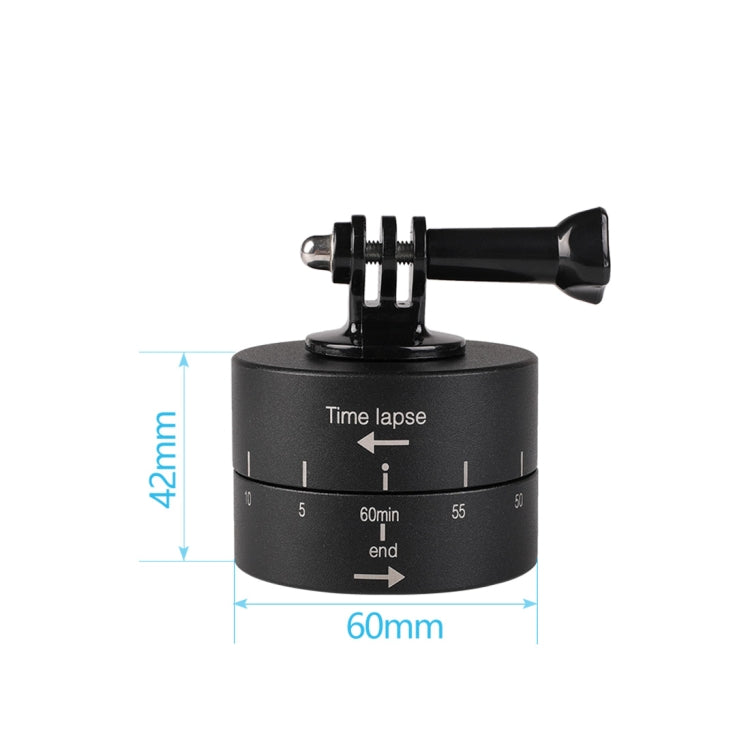 360 Degree Auto Rotation 60 Minutes Time Lapse Stabilizer Tripod Head Adapter for GoPro(Black) - free shipping - PMC TechLife - Order now!