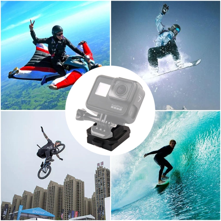 GP193 Aluminium Alloy Helmet Selfie Stand for GoPro HERO 1/2/3/3+/4/5 Session/6/7 , Xiaoyi and 4K 2 Generation Sports Camera - Helmet Mount by PMC Jewellery | Online Shopping South Africa | PMC Jewellery | Buy Now Pay Later Mobicred