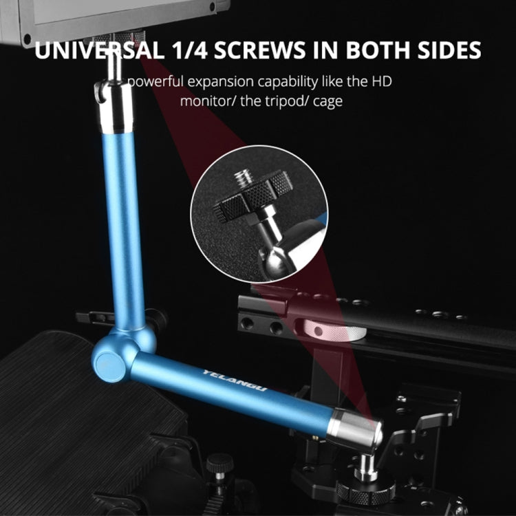 YELANGU 11 inch Adjustable Friction Articulating Magic Arm(Blue) - free shipping - PMC TechLife - Order now!