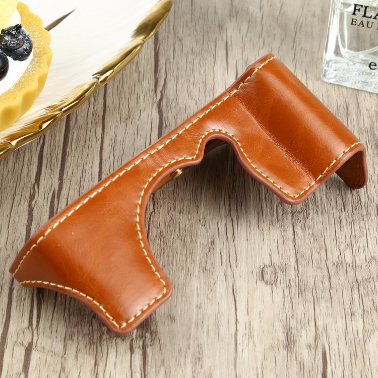 1/4 inch Thread PU Leather Camera Half Case Base for FUJIFILM XT200 (Brown) - free shipping - PMC TechLife - Order now!