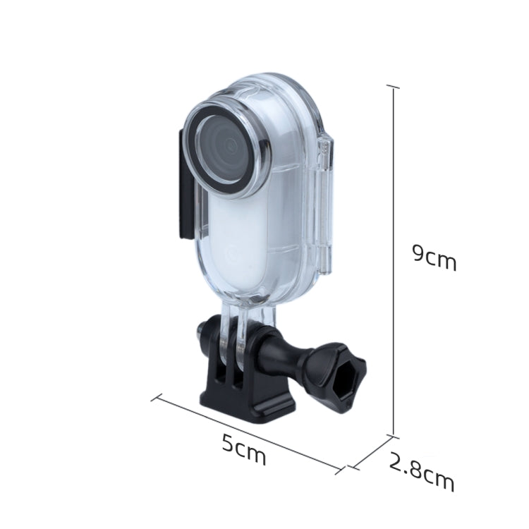30m Underwater Waterproof Housing Protective Case for Insta360 GO 2, with Base Adapter & Screw - Case & Bags by PMC TechLife | Online Shopping South Africa | PMC TechLife | Buy Now Pay Later Mobicred