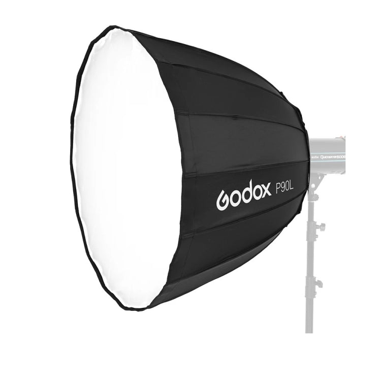 Godox P90L Diameter 90cm Parabolic Softbox Reflector Diffuser for Studio Speedlite Flash Softbox (Black) - free shipping - PMC TechLife - Order now!