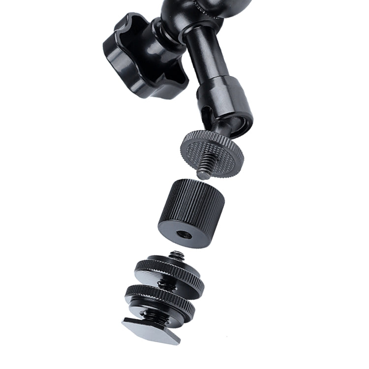 7 inch Adjustable Friction Articulating Magic Arm + Large Claws Clips with Phone Clamp (Black) - Camera Gimbal by PMC Jewellery | Online Shopping South Africa | PMC Jewellery