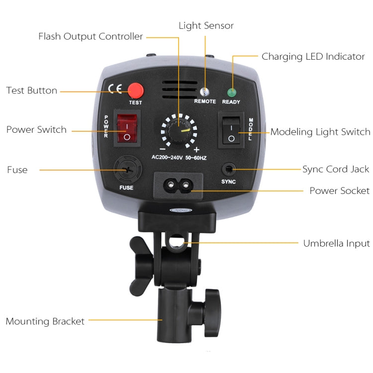 Godox K-180A Mini Master 180Ws Studio Flash Light Photo Flash Speedlight (US Plug) - free shipping - PMC TechLife - Order now!