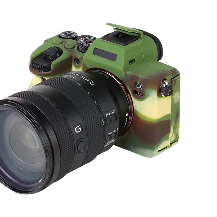 For Sony A7R4 Soft Silicone Protective Case(Camouflage) - Protective Case by PMC TechLife | Online Shopping South Africa | PMC TechLife | Buy Now Pay Later Mobicred