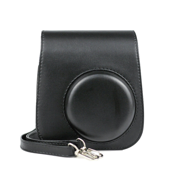Solid Color Full Body Camera Leather Case Bag with Strap for FUJIFILM Instax mini 11 (Black) - free shipping - PMC TechLife - Order now!