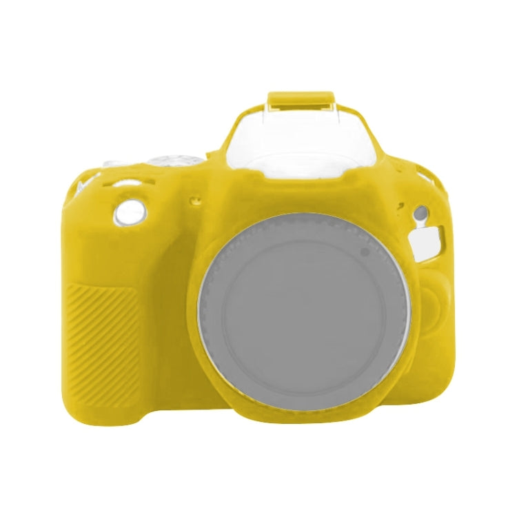 For Canon EOS 200D / EOS 200D Mark II Soft Silicone Protective Case(Yellow) - Protective Case by PMC TechLife | Online Shopping South Africa | PMC TechLife | Buy Now Pay Later Mobicred