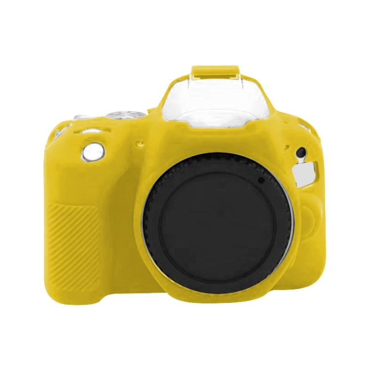 For Canon EOS 200D / EOS 200D Mark II Soft Silicone Protective Case(Yellow) - Protective Case by PMC TechLife | Online Shopping South Africa | PMC TechLife | Buy Now Pay Later Mobicred