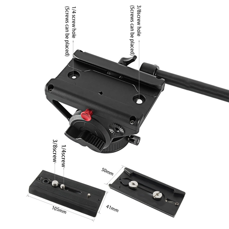 BEXIN VH-105 360 Degree Panorama Heavy Duty Tripod Action Fluid Drag Head (Black) - free shipping - PMC TechLife - Order now!