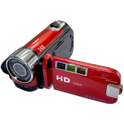 16X Digital Zoom HD 16 Million Pixel Home Travel DV Camera, AU Plug (Red) - Video Cameras by PMC Jewellery | Online Shopping South Africa | PMC Jewellery | Buy Now Pay Later Mobicred