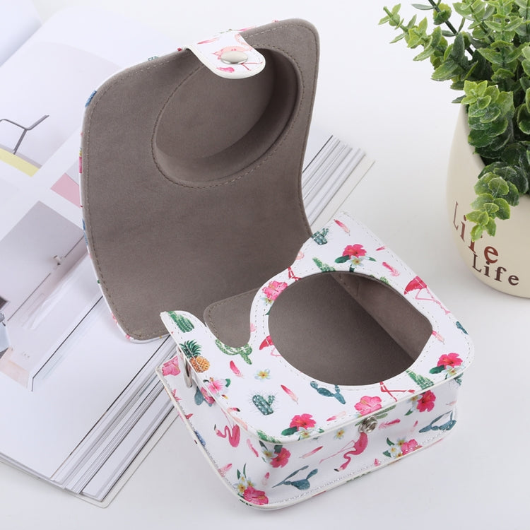 Cactus Flamingo Pattern Full Body Camera PU Leather Case Bag with Strap for FUJIFILM instax mini 9 / mini 8+ / mini 8 - free shipping - PMC TechLife - Order now!