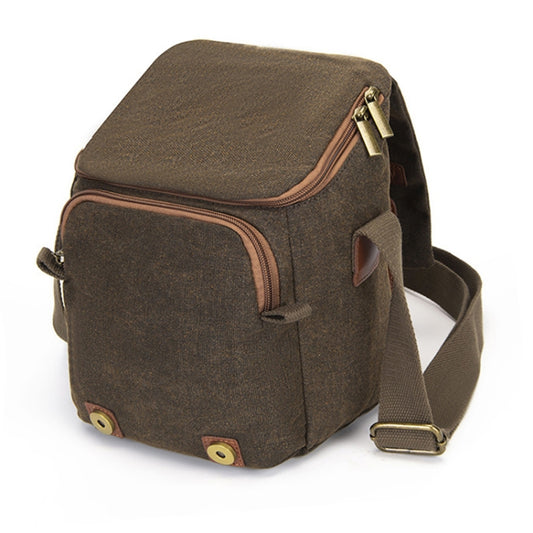 CADEN N1 Large Retro Multifunctional Canvas Waterproof Digital Camera Photography Shoulder Bag(Coffee) - Strap Satchel by CADeN | Online Shopping South Africa | PMC Jewellery | Buy Now Pay Later Mobicred