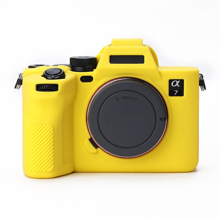 Soft Silicone Protective Case for Sony A7 IV (Yellow) - free shipping - PMC TechLife - Order now!
