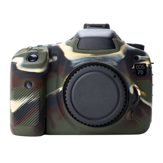 Soft Silicone Protective Case for Canon EOS 7D (Camouflage) - Protective Case by PMC Jewellery | Online Shopping South Africa | PMC Jewellery | Buy Now Pay Later Mobicred