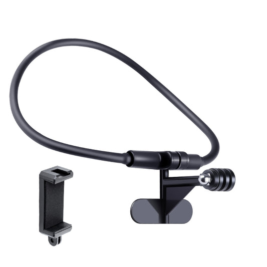 Hands Free Lazy Wearable Neck Camera Phone Holder with Phone Clamp, Extended Version(Black) - Holder by PMC Jewellery | Online Shopping South Africa | PMC Jewellery | Buy Now Pay Later Mobicred