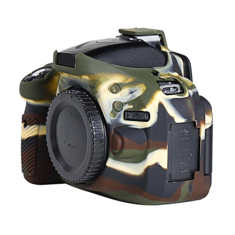 Soft Silicone Protective Case for Nikon D5200 (Camouflage) - Protective Case by PMC TechLife | Online Shopping South Africa | PMC TechLife | Buy Now Pay Later Mobicred