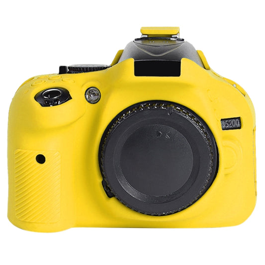 Soft Silicone Protective Case for Nikon D5200 (Yellow) - Protective Case by PMC Jewellery | Online Shopping South Africa | PMC Jewellery | Buy Now Pay Later Mobicred