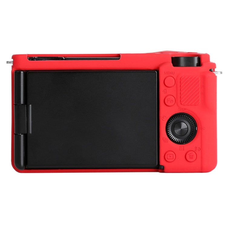 For Sony ZV-E10 Soft Silicone Protective Case (Red) - Protective Case by PMC Jewellery | Online Shopping South Africa | PMC Jewellery