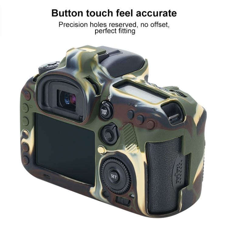 For Canon EOS 7D Mark II Soft Silicone Protective Case (Camouflage) - Protective Case by PMC TechLife | Online Shopping South Africa | PMC TechLife | Buy Now Pay Later Mobicred